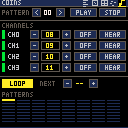 Music pattern editor